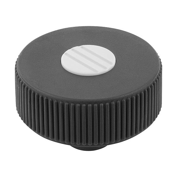 Kipp Knurled Wheels components in steel, internal thread, Style K, inch K0260.22A45 - main